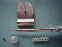 Rekonstru�lt z�szl�tart� r�d d�sz�tm�nyei �sszeszerel�s el�tt